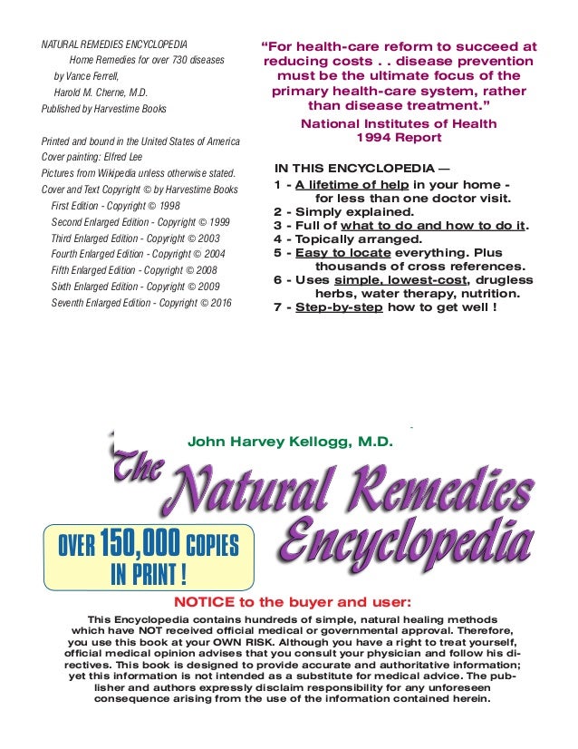 Natural Remedies Encyclopedia By Vance Ferrell Pdf